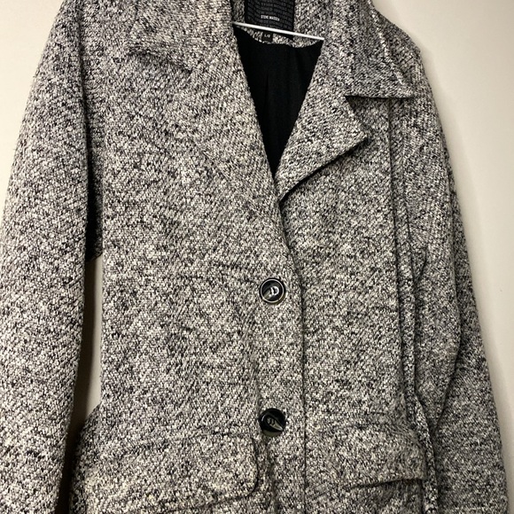 Steve Madden large black&gray coat - Picture 4 of 6